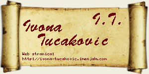 Ivona Tucaković vizit kartica